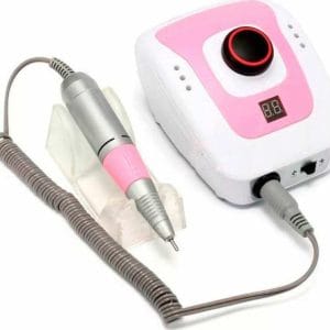 DM 206 Τροχός Νυχιών Ρεύματος 65W Ροζ 35000 Στροφών με Πεντάλ