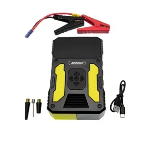 Andowl Φορητός Εκκινητής Μπαταρίας Αυτοκινήτου 15000mAh με USB / Τρόμπα / Φακό / Power Bank XFQ-XD656