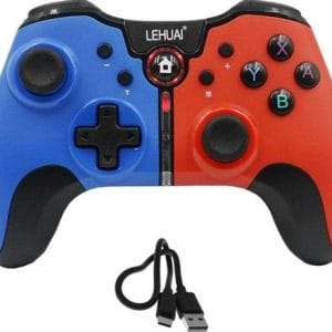 Lehuai LH-01 Ασύρματο Gamepad για Android/PC/PS3 Κόκκινο/Μπλε