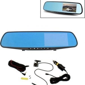 Κάμερα DVR Αυτοκινήτου 100422 Σετ με Καθρέπτη 1080p Οθόνη 4.3" & Κάμερα Οπισθοπορείας