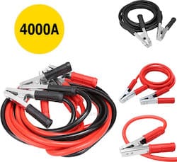Καλώδια Εκκίνησης Μπαταρίας Αυτοκινήτου 4000AMP Heavy Duty 4000A 1.9m BCTK-BC4000-OEM