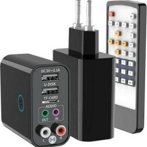 Bluetooth Receiver Andowl Κ16 5.0 με Θύρα Εξόδου USB