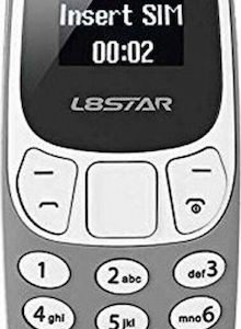 L8STAR BM10 Mini Dual SIM Κινητό με Κουμπιά Γκρι
