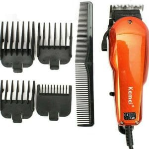 Kemei Επαγγελματική Κουρευτική Μηχανή Ρεύματος Πορτοκαλί KM-9012