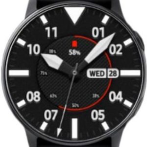 Andowl X2 44mm Smartwatch με Παλμογράφο (Μαύρο)
