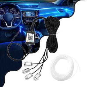 Factory Car Atmosphere Light Rgb Remote Control Led Colorful Music Rhythm 5τμχ