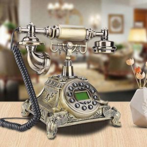 Ενσύρματο Τηλέφωνο Ρετρό Μροντζέ