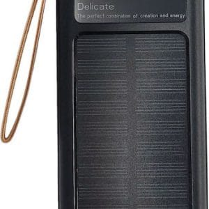 4in1 Ηλιακό Power Bank 10000mAh Μαύρο