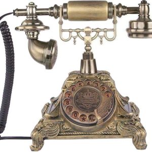 118A Ενσύρματο Τηλέφωνο Ρετρό Χρυσό
