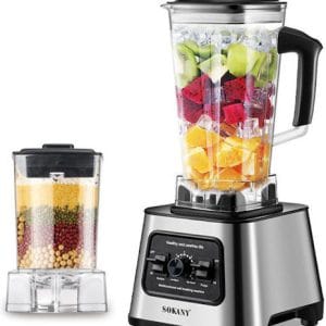 Sokany Μπλέντερ για Smoothies 2.5lt Ασημί SK-999