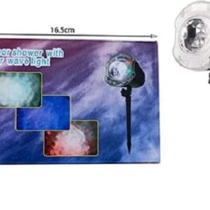 Χριστουγεννιάτικος Προβολέας LED με RGBW Φωτισμό Ρεύματος IP65 Εξωτερικού Χώρου με Τηλεχειριστήριο