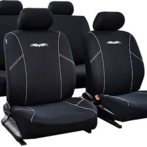 Σετ Καλύμματα Καθισμάτων Αυτοκινήτου Universal W15505-1 Μαύρα-Άσπρα