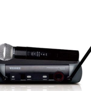 Ενισχυτής Karaoke με Ασύρματα Μικρόφωνα PGX 51 σε Μαύρο Χρώμα