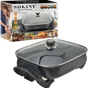 Sokany Ηλεκτρικό Wok 1500W Μαύρο