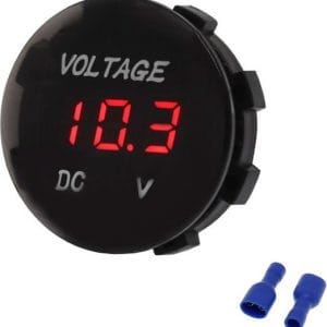 Ψηφιακό Όργανο Βολτόμετρο Αυτοκινήτου 28mm