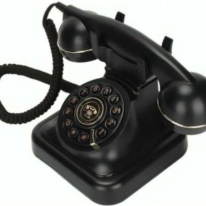 OHO-302 Ενσύρματο Τηλέφωνο Ρετρό Μαύρο