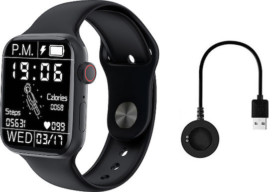 HW22 Pro 44mm Smartwatch (Μαύρο) - Image 2