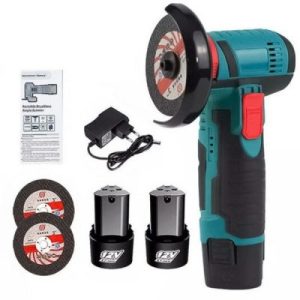 Γωνιακός τροχός μοντελισμού με 2 μπαταρίες λιθίου, 5 δίσκους και βαλιτσάκι μεταφοράς 12VHX-4841