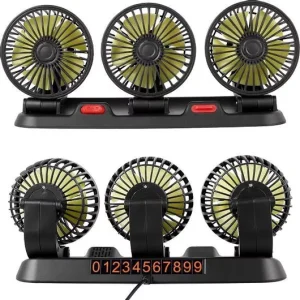 Ανεμιστήρας καμπίνας οχημάτων τριπλός 12V XW-55