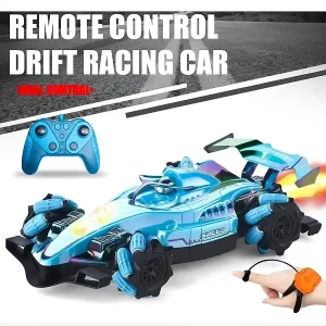 Τηλεκατευθυνόμενο Αυτοκίνητο RC Stunt Car Με Φώτα, Καπνό Και 2 Χειριστήρια XF611-1A