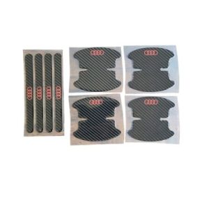 Προστατευτικά Πόρτας Αυτοκινήτου Μαύρα 8τμχ HW-0270 AUDI