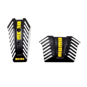 Πεταλίερα αυτοκινήτου 2 τμχ. MOMO HW-0307B μαύρο χρώμα