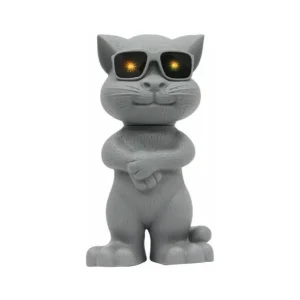 Ρομποτικό Παιχνίδι Talking Ασύρματο Ηχείο Bluetooth Γάτα – Γκρι CH-M39