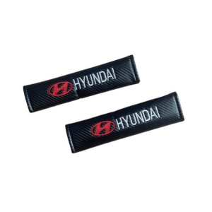 Μαξιλαράκια Ζώνης Αυτοκινήτου Carbon 23x6cm 2τμχ HYUNDAI HW-0406/l-2.5