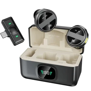 Ασύρματο Μικρόφωνο Τηλεφώνου Πέτου Type-C 2.4G Με Κλιπ & Θήκη Φόρτισης SX21