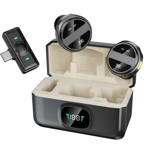 Ασύρματο Μικρόφωνο Πέτου Type-C 2.4G Με Κλιπ & Θήκη Φόρτισης SX21