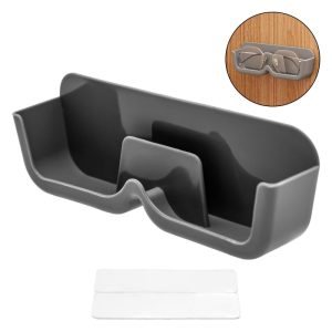 Αυτοκόλλητη Βάση Οργάνωση Γυαλιών 17x5.5x3.5cm Γκρι