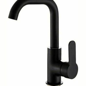 040026 Αναμεικτική Μπαταρία Νιπτήρα Μαύρη