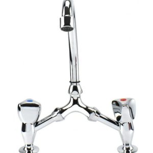 XZ-22204 Μπαταρία Νιπτήρα Inox Ασημί