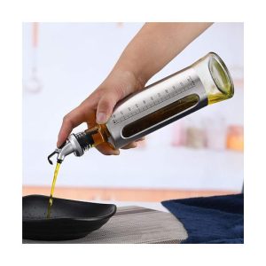 Μπουκάλι Διανεμητής Δοχείο Λαδιού Γυάλινο με Ροή 500ml