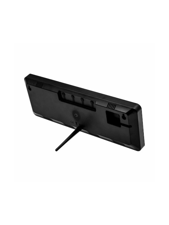 Ψηφιακό LED Ρολόι 35 x 3.2 x 13cm, Ξυπνητήρι, Θερμόμετρο, Συγχρονισμό Bluetooth και Τηλεχειριστήριο με Διπλό Φωτισμό Κόκκινο-Λευκό 16961-3628 - Image 3