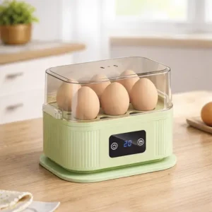 Ηλεκτρικός Βραστήρας Αυγών 200W Με Οθόνη Και Χρονοδιακόπτη Για 6 Αυγά
