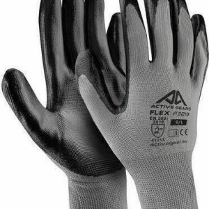 Active Gear Active FLEX Γάντια Εργασίας Νιτριλίου Γκρι