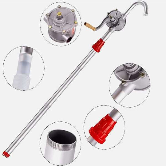 Αντλία λαδιού με περιστροφική χειροκίνητη μανιβέλα ZS64 μπλε χρώμα