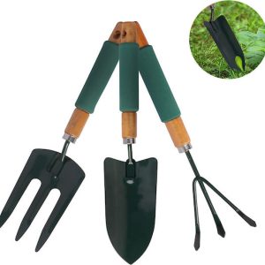 Σετ Μεταλλικά Εργαλεία Κήπου Τσουγκράνα Φτυάρι Πιρούνα