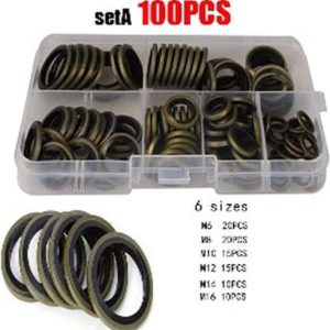 Σετ Κασετίνα με Ροδέλες 100τμχ W15912