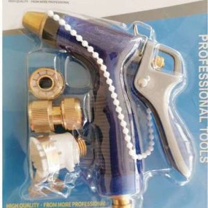 Σετ Μεταλλικό Πιστόλι Ψεκασμού Νερού Υψηλής Πίεσης 4τμχ 3 Συνδέσμους 13807-033