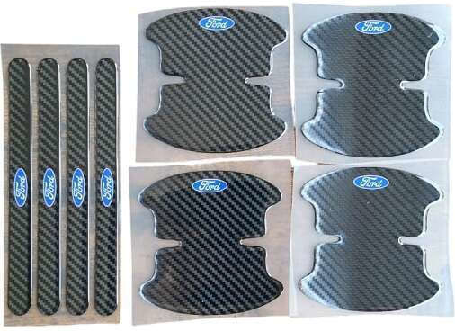 Προστατευτικά Πόρτας Αυτοκινήτου Μαύρα 8τμχ HW-0274 FORD