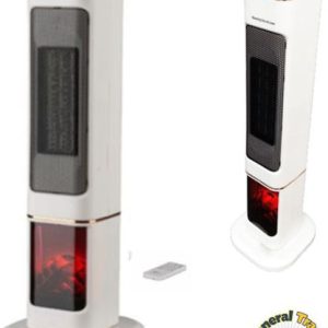 Θερμαντήρας Πύργου με Οθόνη Αφής, Χρονοδιακόπτη και Τηλεχειριστήριο Με Λειτουργία Απομίμησης Τζακιού 2000W CH1920