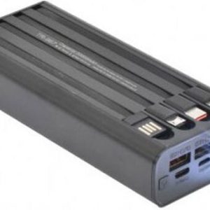 Treqa TR-967 Power Bank 20000mAh με 2 Θύρες USB-A και Θύρα USB-C Μαύρο