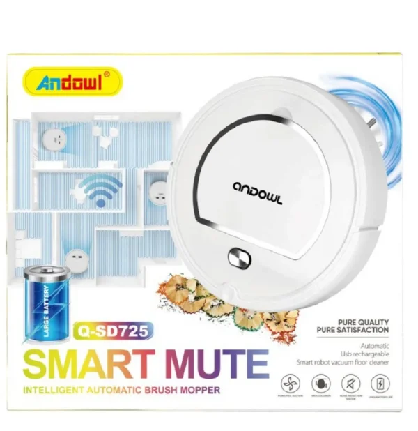 Σκουπάκι ρομπότ καθαρισμού αθόρυβο Andowl Q-SD725