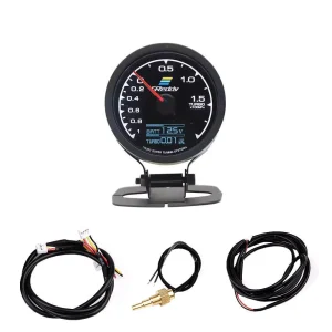 Ψηφιακό και Αναλογικό Μπαρόμετρο Αυτοκινήτου και Βολτόμετρο Greddy SY-YB0031A