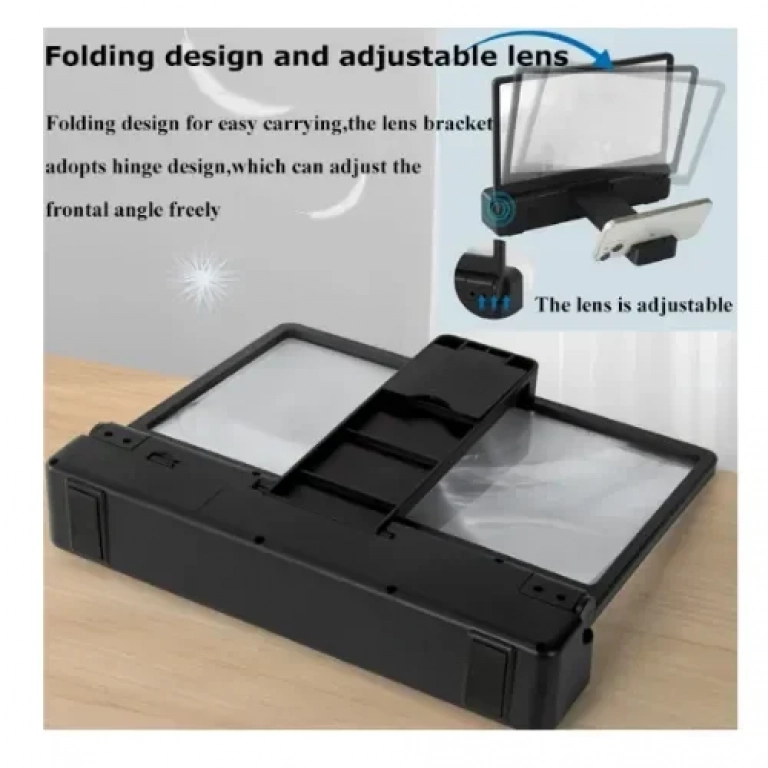 Φορητό Ηχείο Bluetooth & Μεγεθυντικός Φακός Οθόνης HD Αναδιπλούμενος Επαναφορτιζόμενος Andowl Q-P07 - Image 3