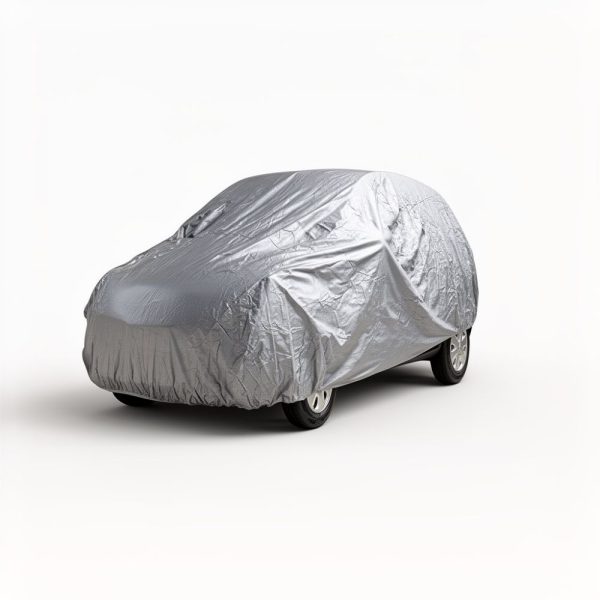 Κουκούλα Αυτοκινήτου FULL COVER Αδιάβροχη PEVA με με βαμβακερή επένδυση και Λάστιχο L 480x175x120cm W04925-1 Γκρι