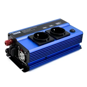 Andowl QY-7011 Inverter Αυτοκινήτου 1000W – Έξυπνος Μετατροπέας Ρεύματος με 2 Πρίζες Σούκο, 2 Θύρες USB και 2 Πρίζες Αυτοκινήτου