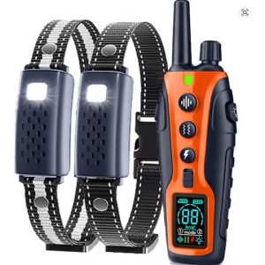 Επαγγελματικό Διπλό Ηλεκτρονικό Κολάρο Εκπαίδευσης Σκύλου με Εμβέλεια 1000 μέτρων RS3V